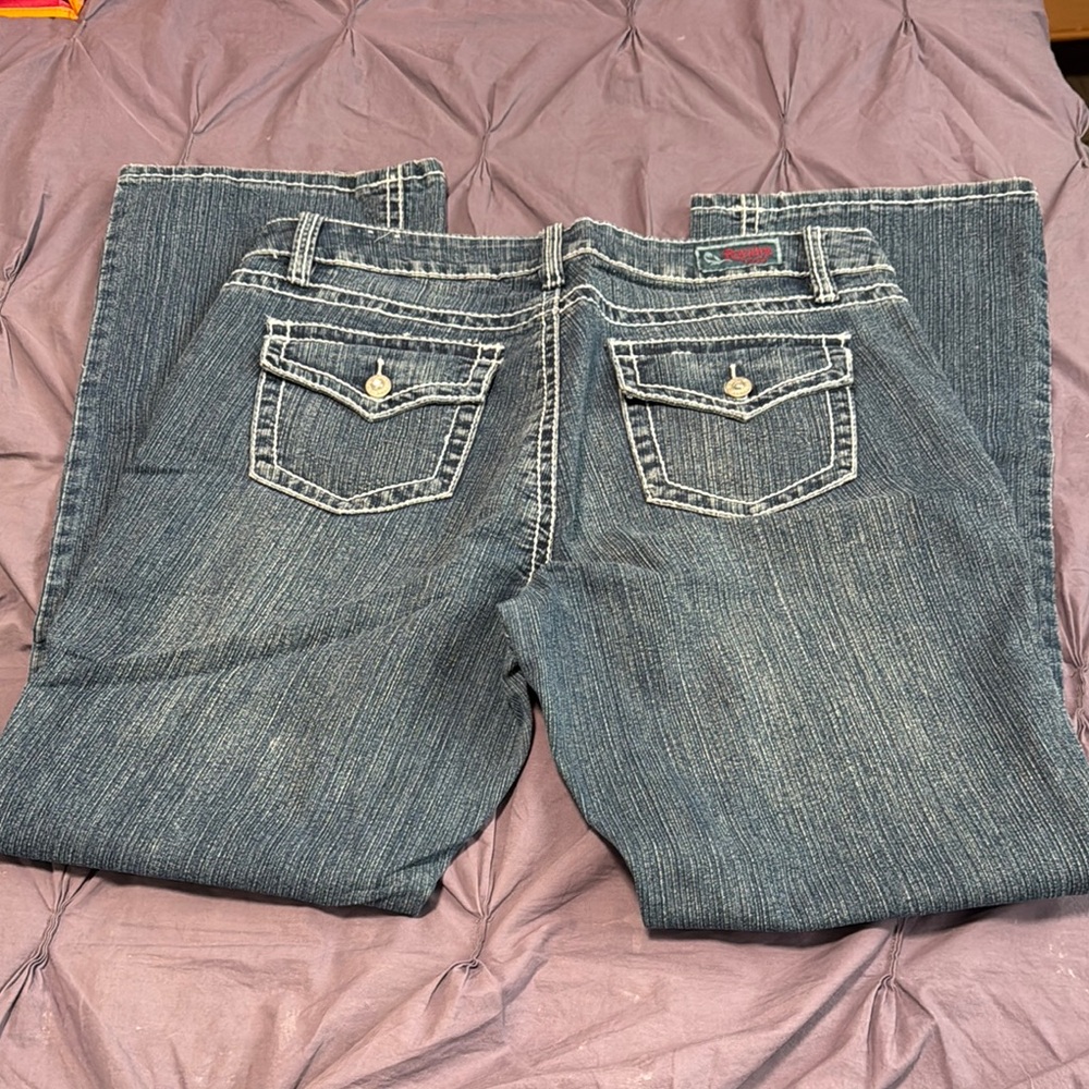 Royalty For Me Blue Flare Jeans